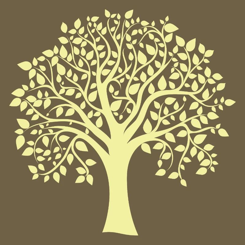 Icon Yellow Jumbo Tree Print Silhouette