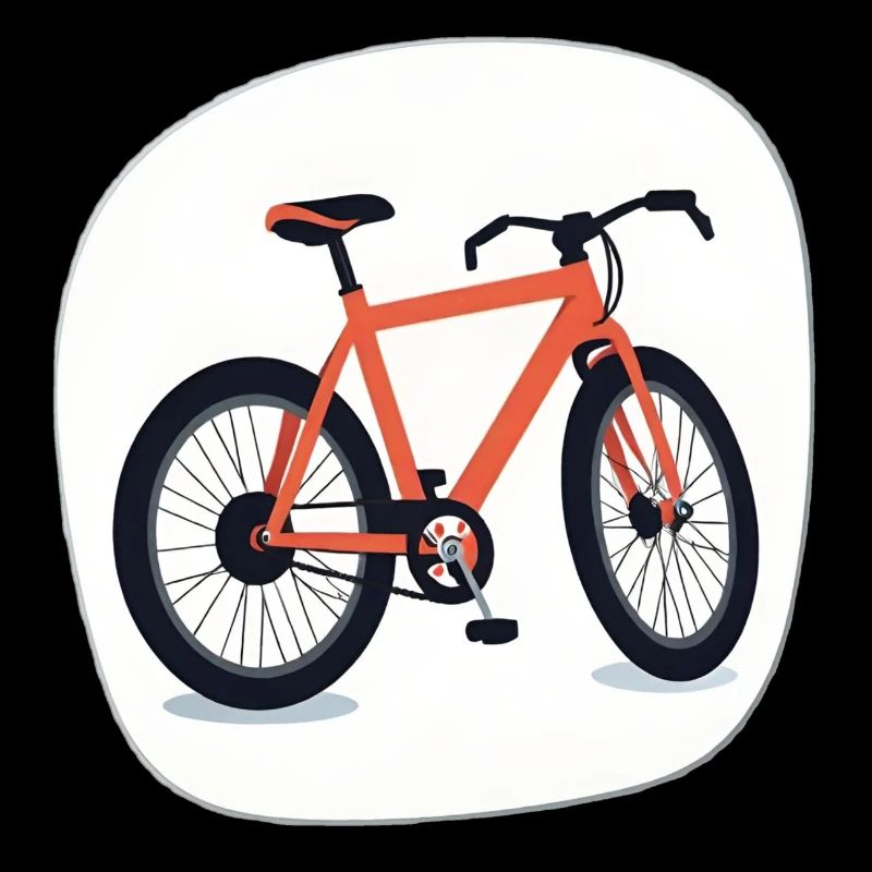 Orangenes Fahrraddesign