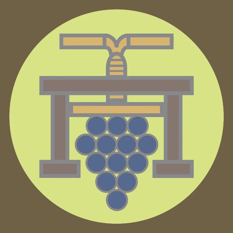 20506_Winzer, Vigneron Grapepresse Millésime