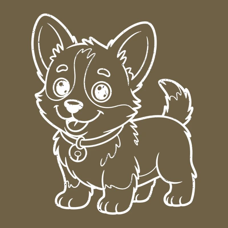 Sortilège de dessin de contours de chihuahua