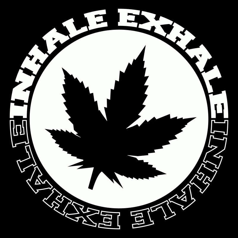 Cannabis Leaf Round Logo