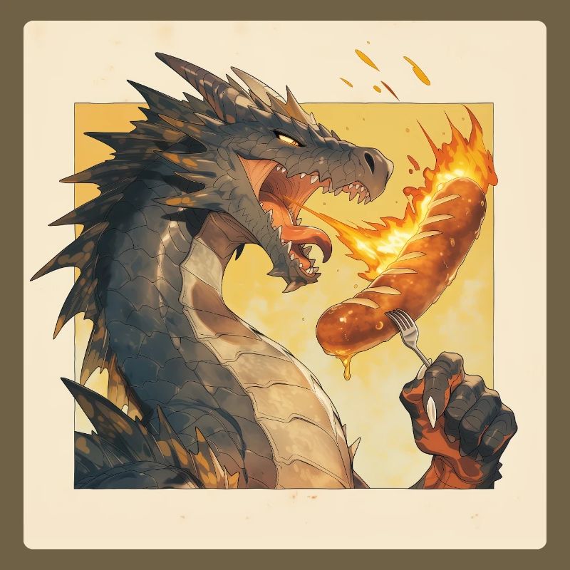 Dragon grille la bratwurst