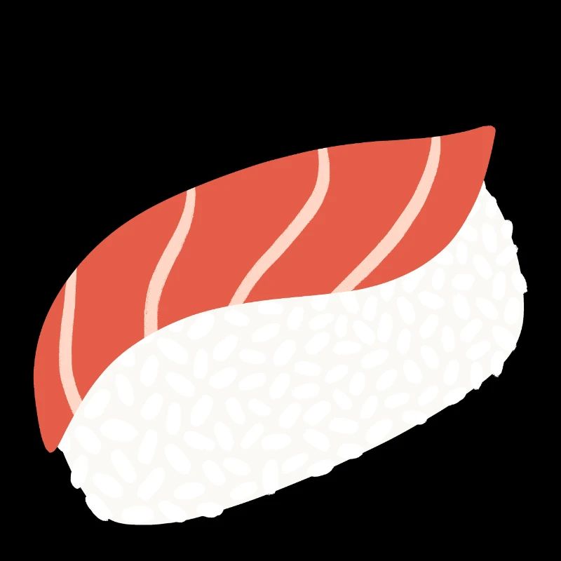 Art minimal du sushi au thon nigiri