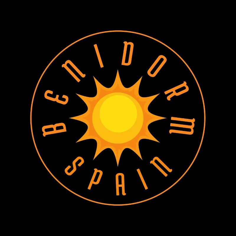 Benidorm Sunburst Circle Logo Badge