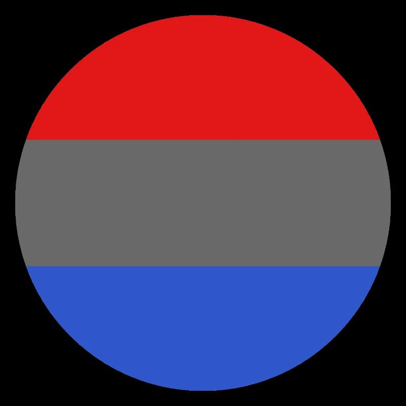 Runde Luxemburger Flagge