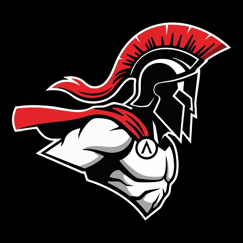 Spartiate Guerrier Alpha Mascotte Spartan Power