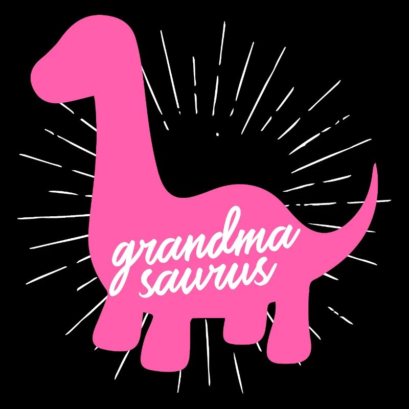 Großmasaurier Pink Dinosaurier Retro Oma Slogan