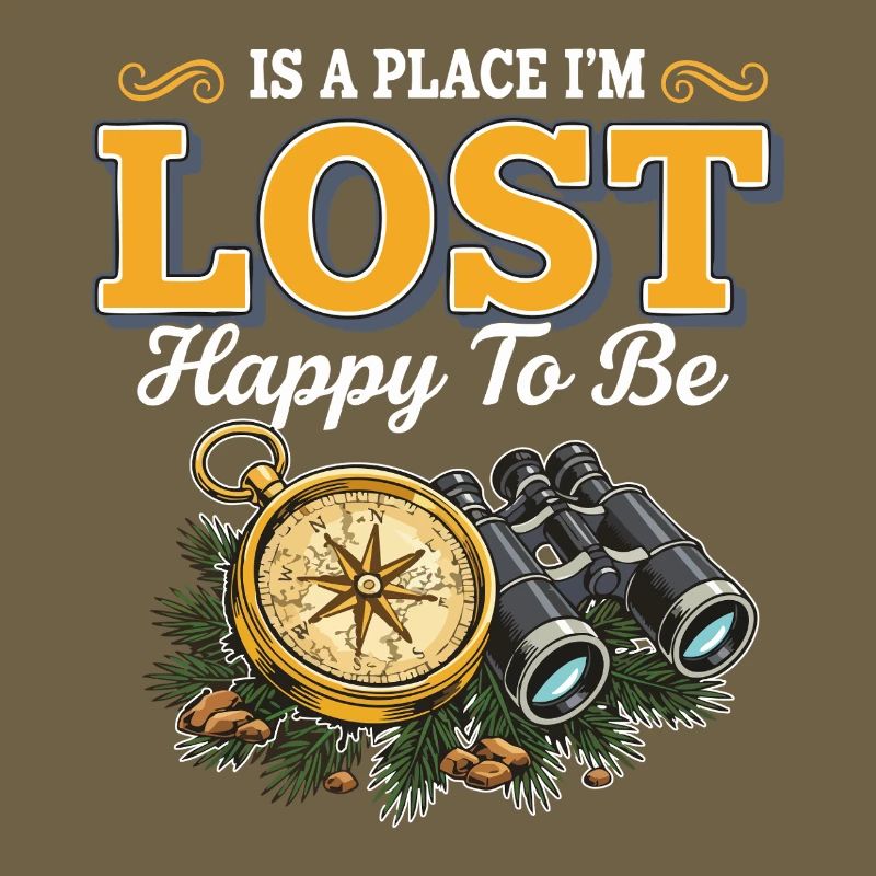 Lost Happy To Be Compass Hike Binoculars