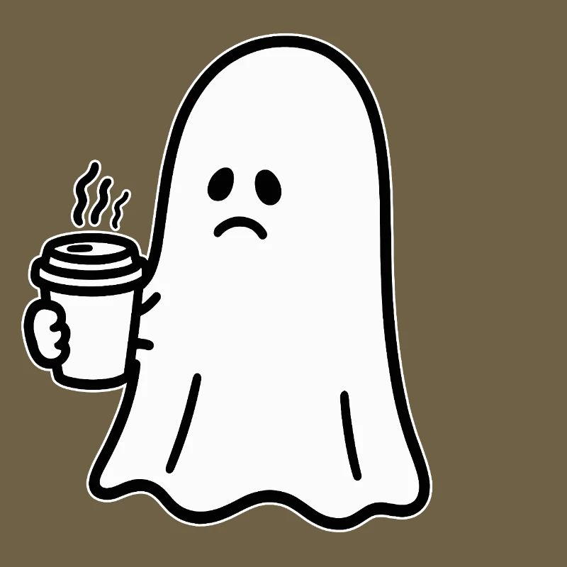 Geist Kaffee Halloween Süßes oder Saures