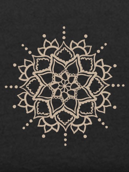 Beige Mandala-Blüte