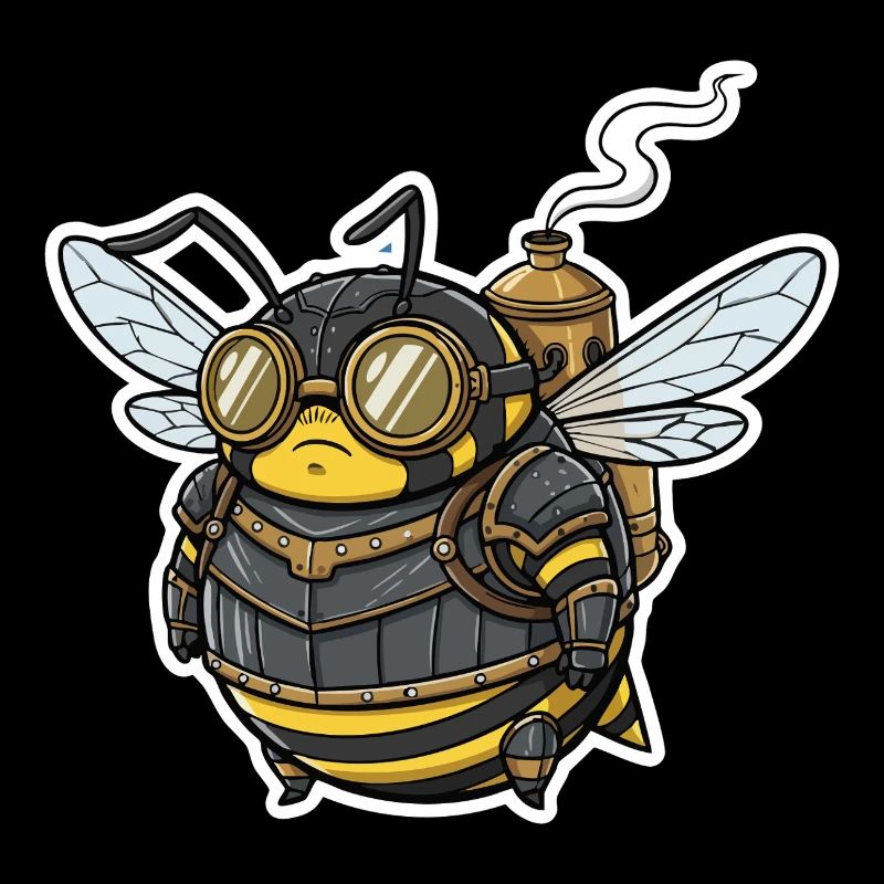 Abeille Ouvrière Steampunk Blindée Goggles