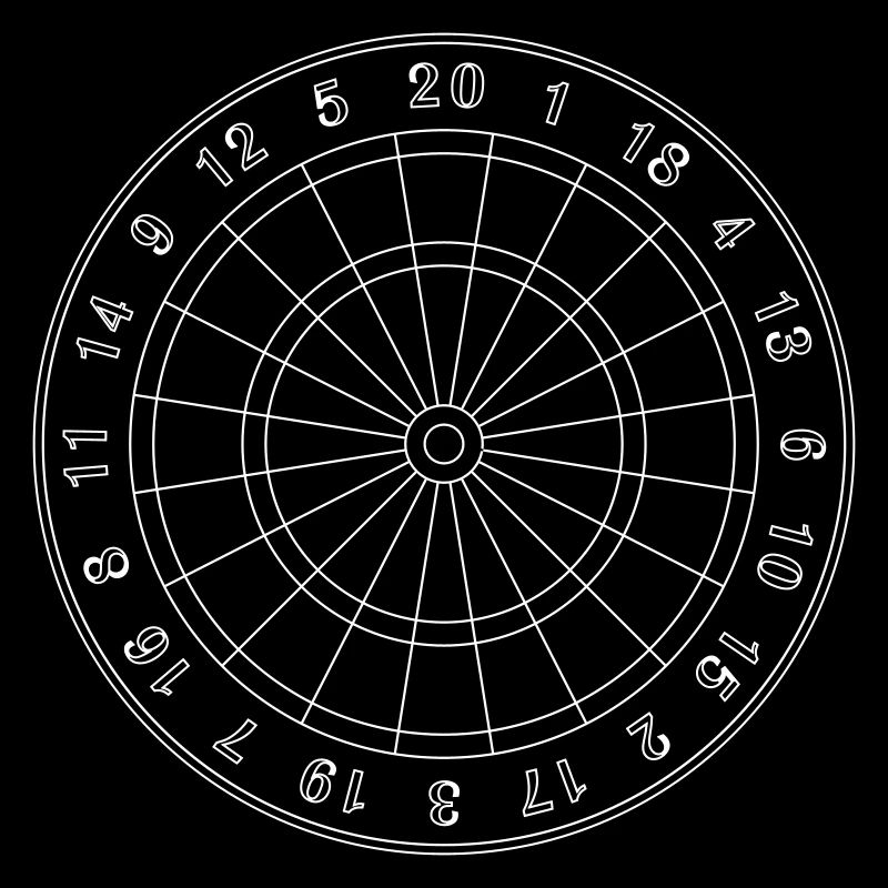 Cible de fléchettes – Dartscheibe