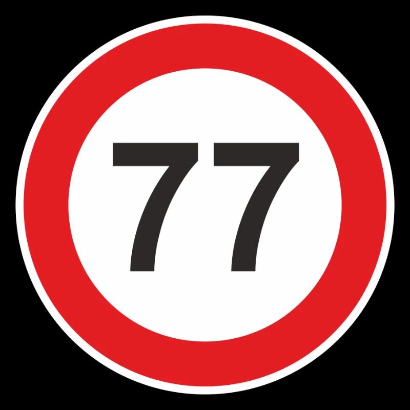 77. siebenundsiebzig Jahre Geschenk Überraschung