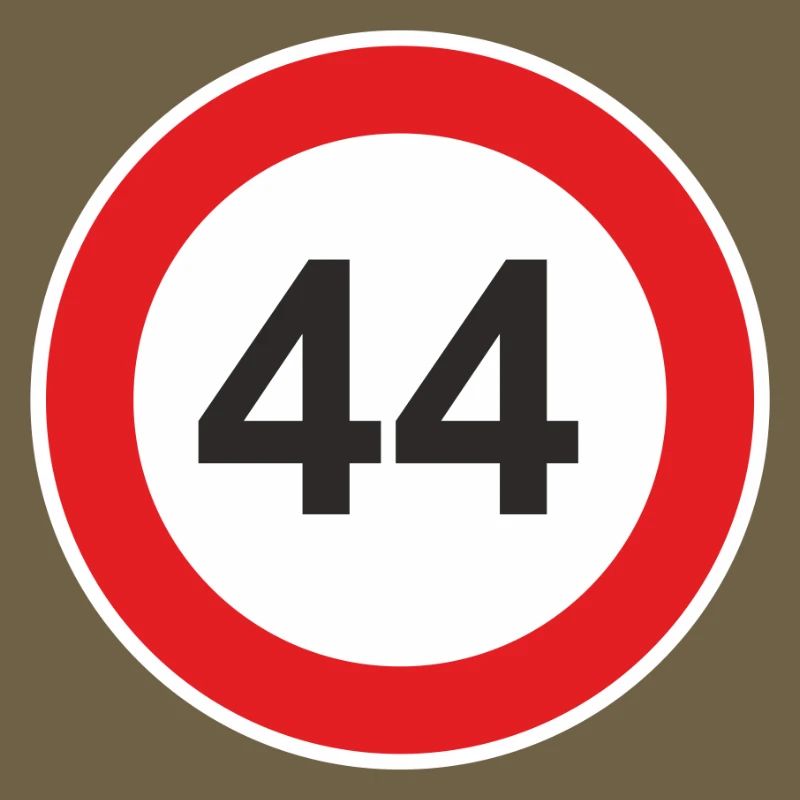44 vierundvierzig Geburtstag Tempolimit