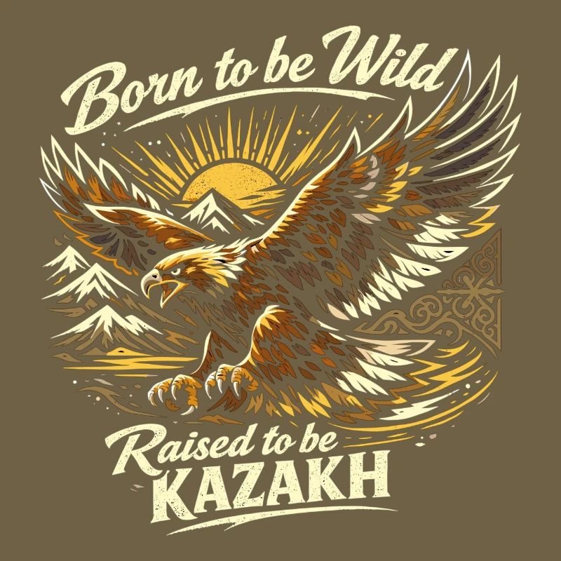 Golden Eagle Wild Kazakh Design