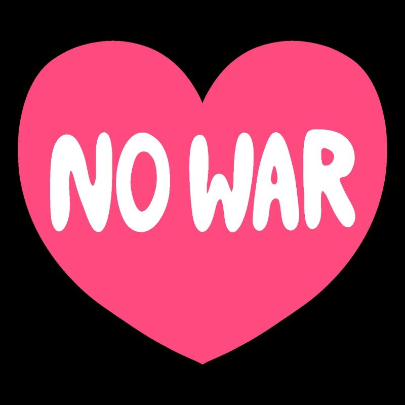 No War Heart Peace Grafik