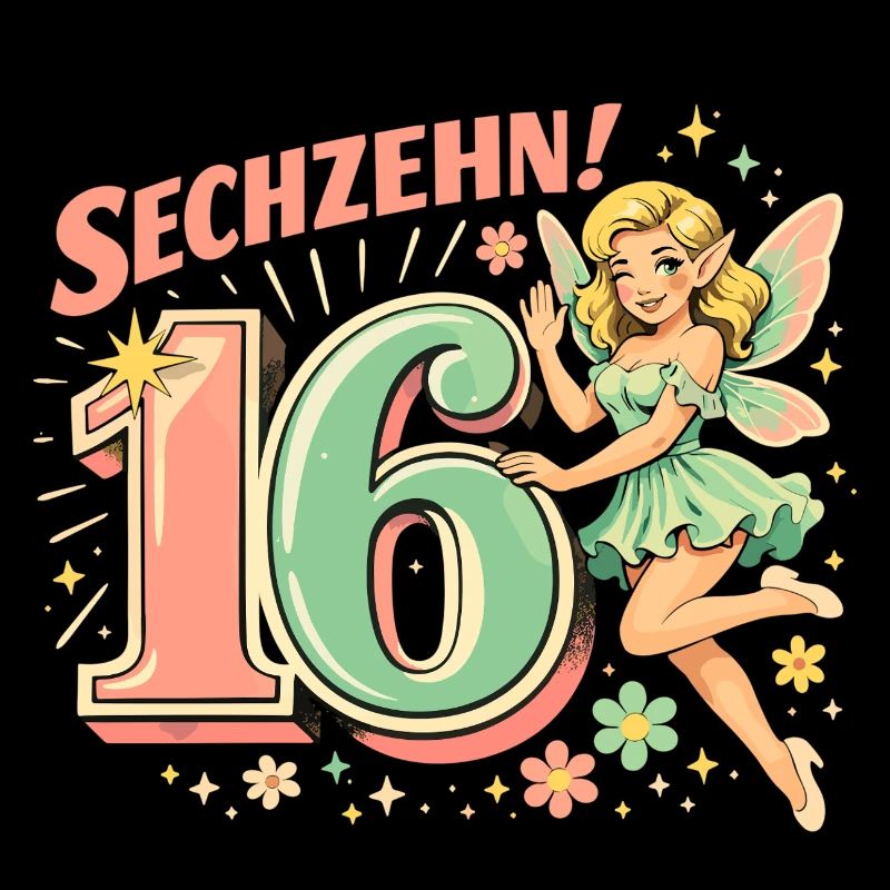 Retro Elfe 16 – Vintage Werbeprint in Pastell