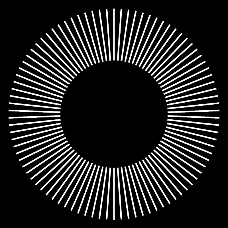 Geometric Sunburst Ring Pattern