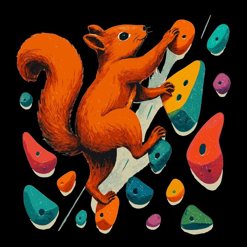 Eichhörnchen am Fels: Motivation & Boulder-Art