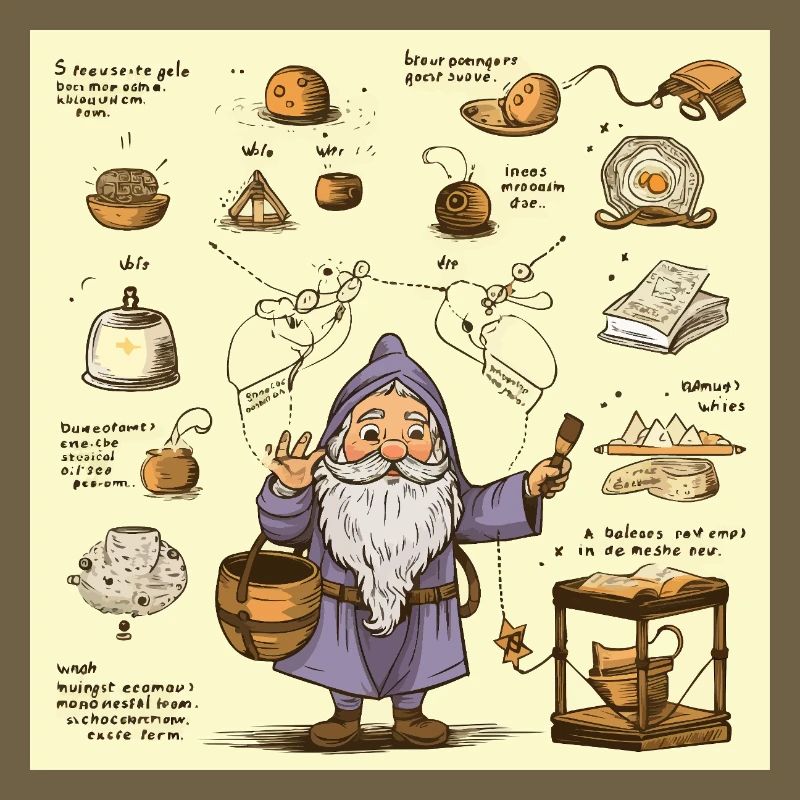 Magicien de cuisine d’alchimie