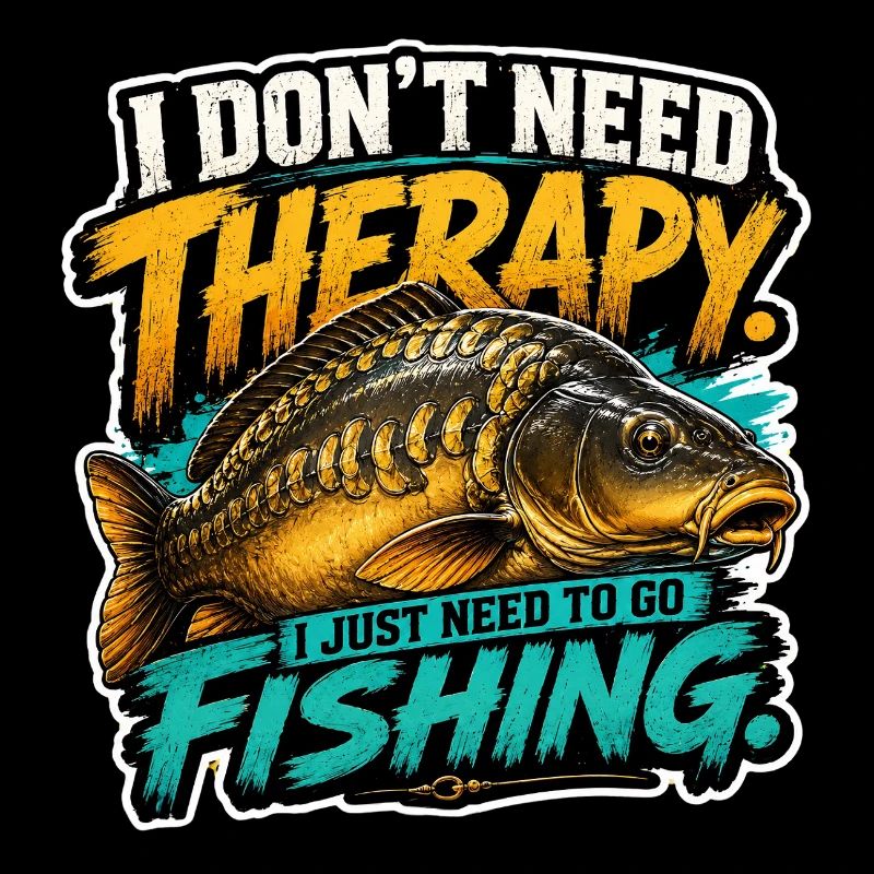 Spiegelkarpfenfischen Lustiges Angler-Design