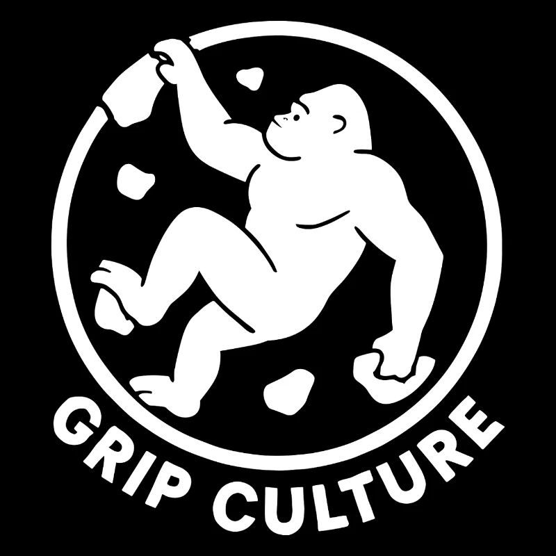 Grip Culture Gorilla : logo minimaliste de Boulder