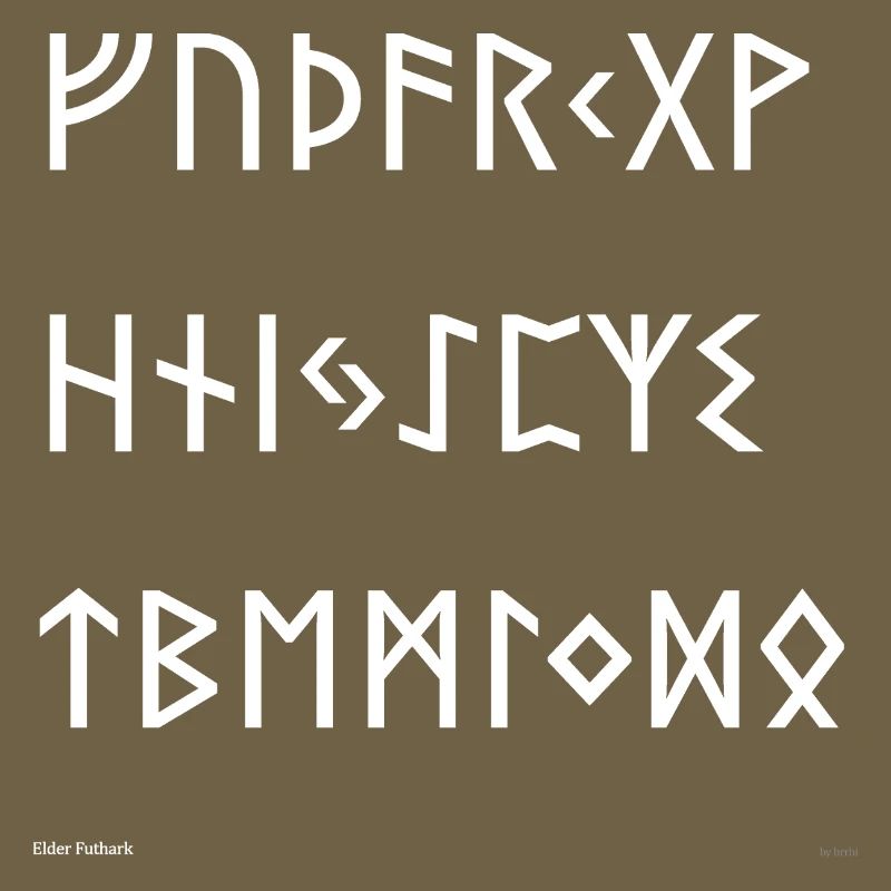 Elder Futhark (white)