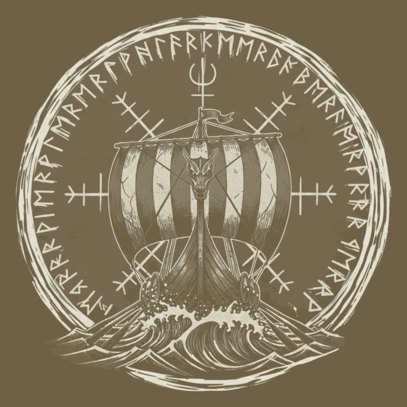 Drakkar viking - Bateau-dragon
