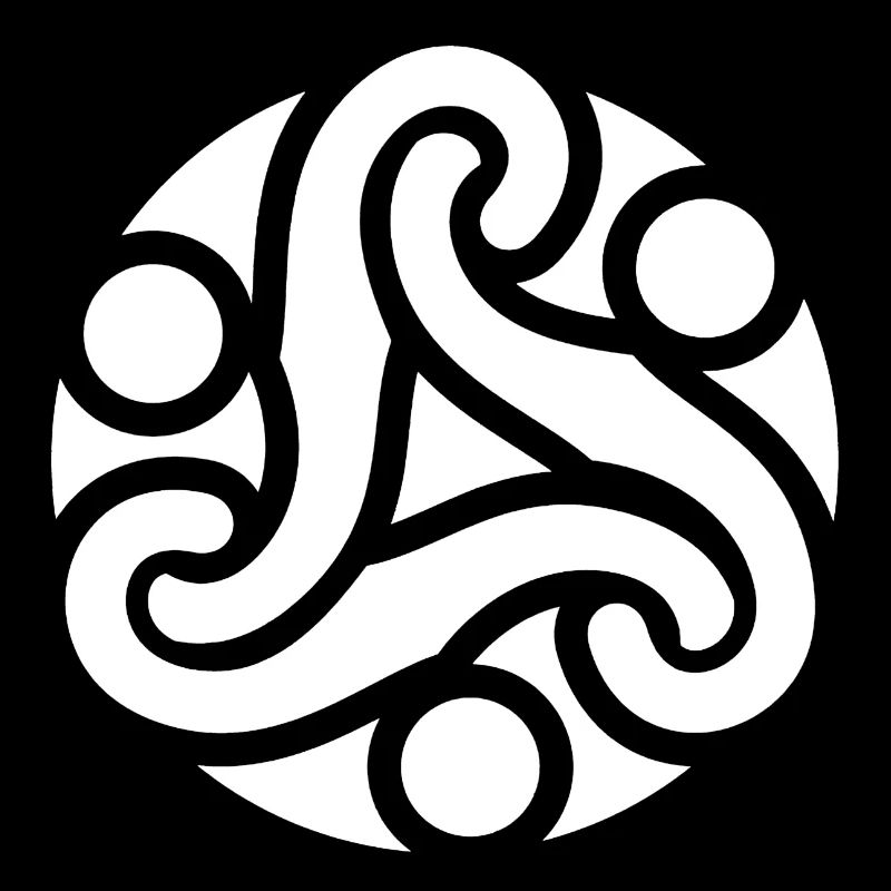 Keltisches Schutzsymbol (weiß)