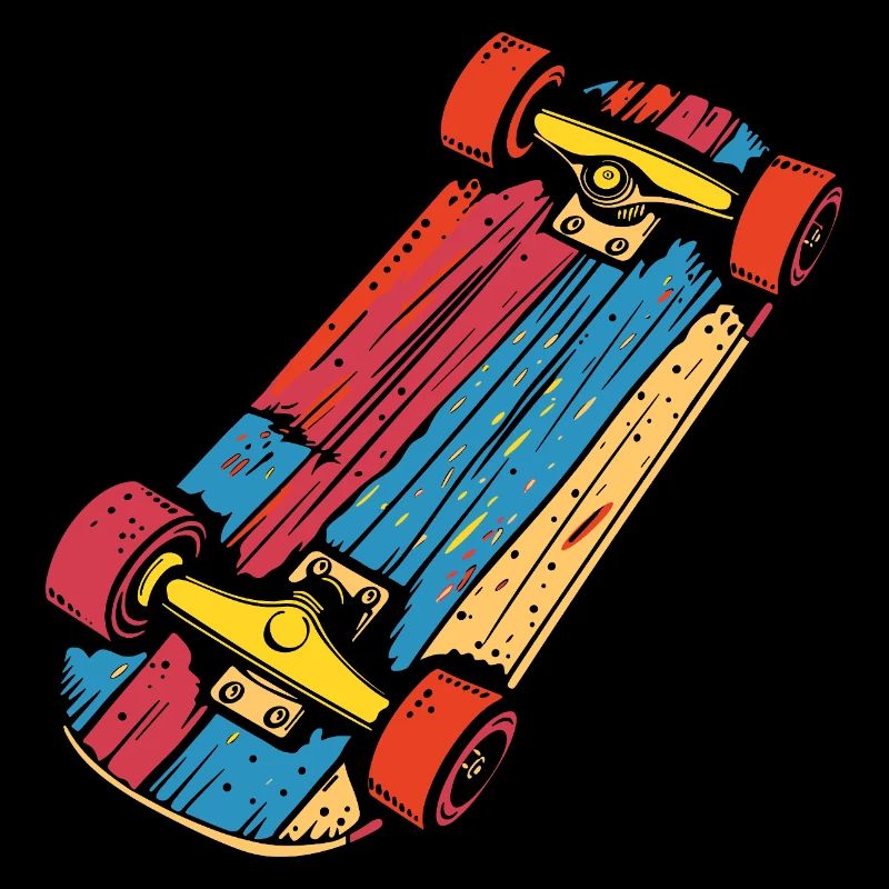 Skateboard Graphic Vintage Look