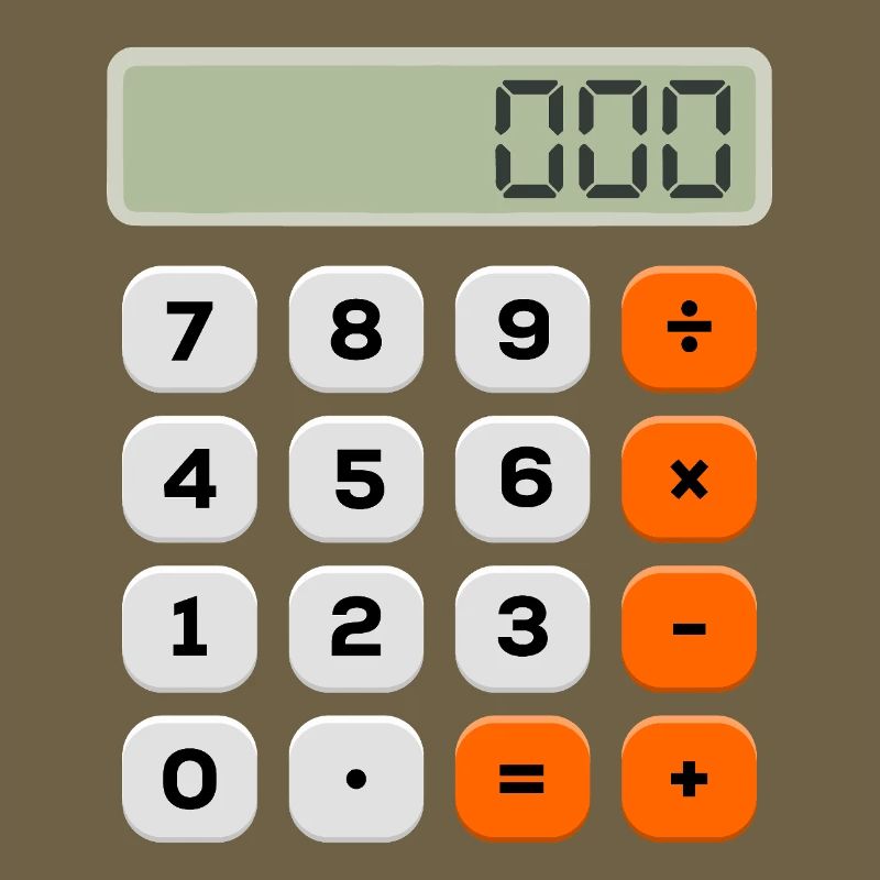 Number Day Minimalist Calculator Numerical Pattern