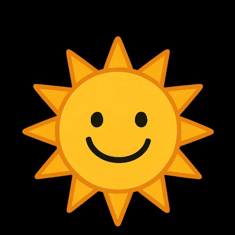 Illustration de soleil souriant