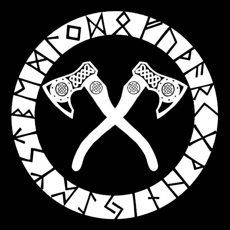 Nordic Cross Axes (White)