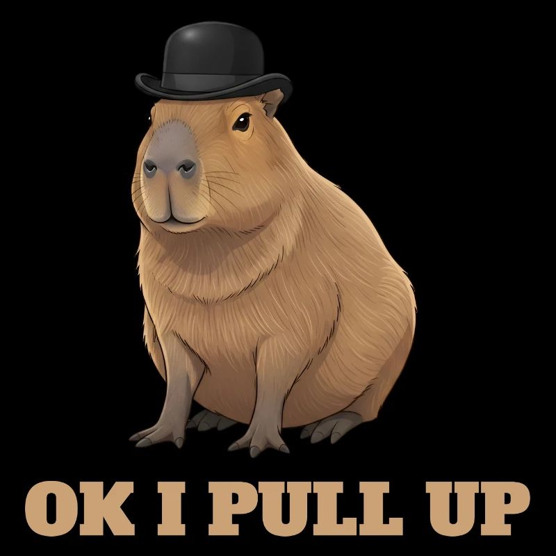 Ok je m’arrête - humour de mème capybara