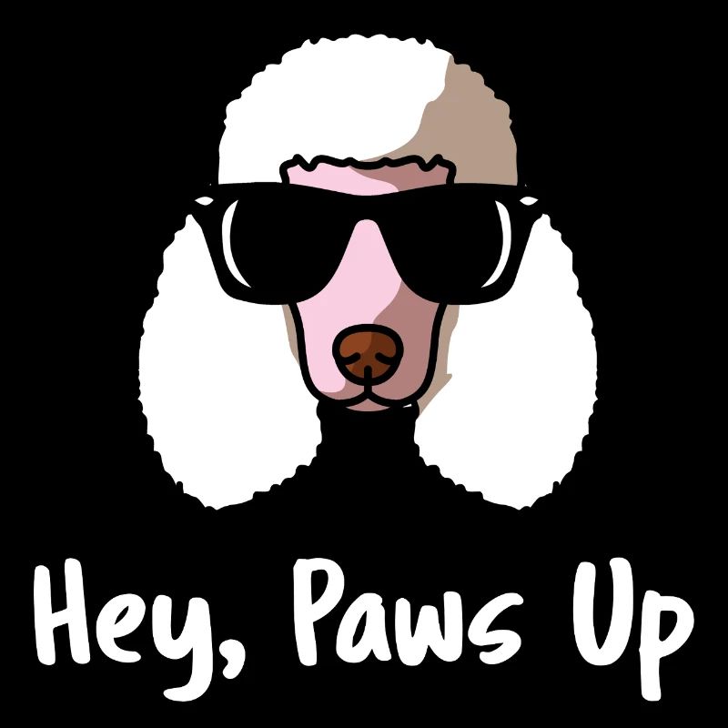 Funny Poodle Sunglasses Hey Paws Up Gift