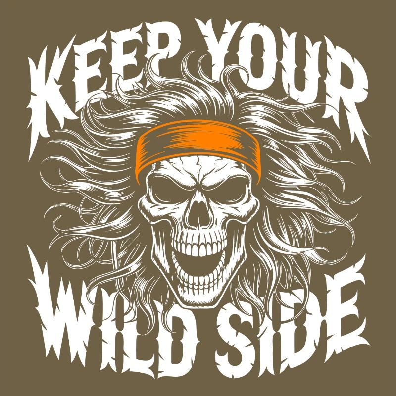 Keep Your Wild Side Skull
