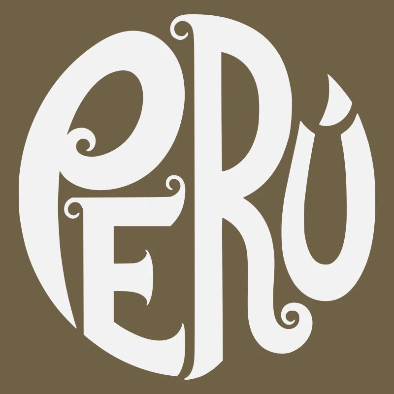 Peru - Verschnörkelte Typografie 