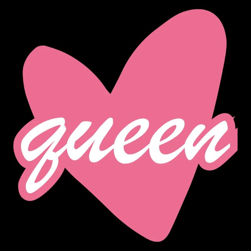 Queen Heart Script Herz Girl