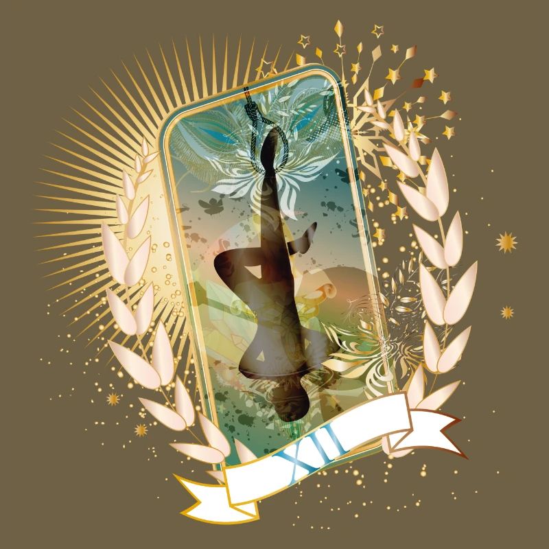 artfully Designed Tarot Card The Hanged