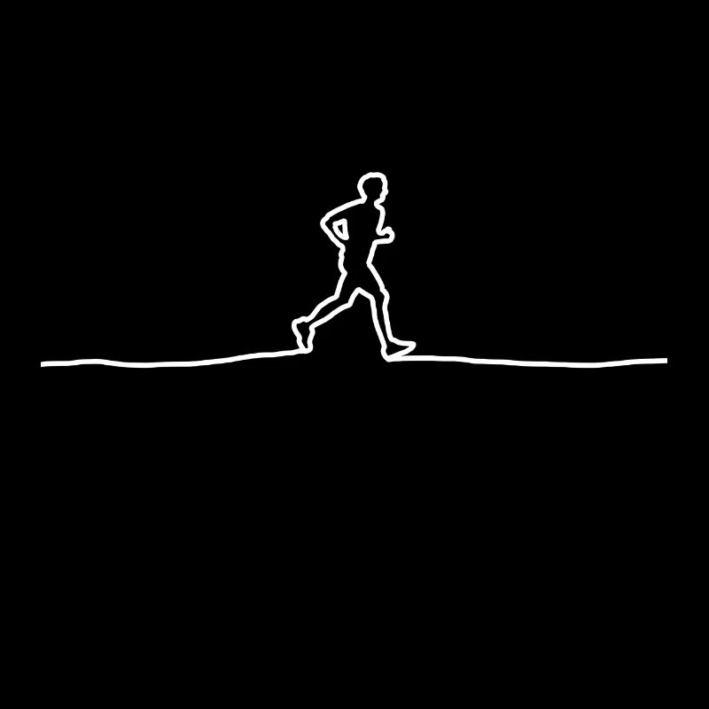 Jogger sur la ligne - Courses Idée cadeau d’endurance