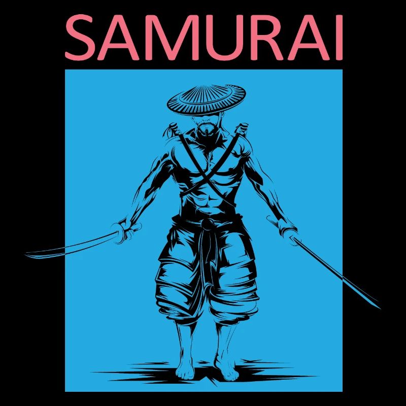 Symbole de samouraï Icône du logo Illustration Graphique