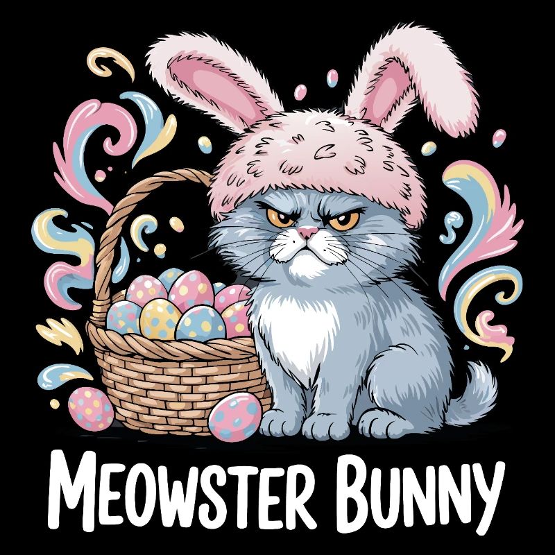 Meowster Bunny Easter Basket