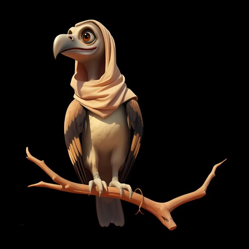 Un oiseau avec du style et une touche de mystère