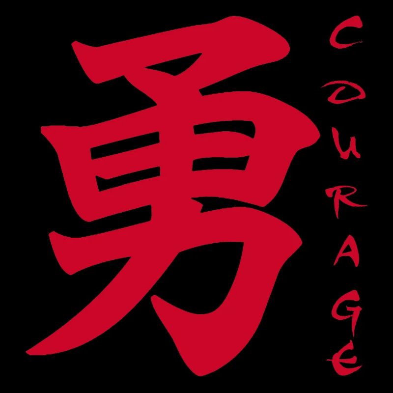 Le mot courage en japonais