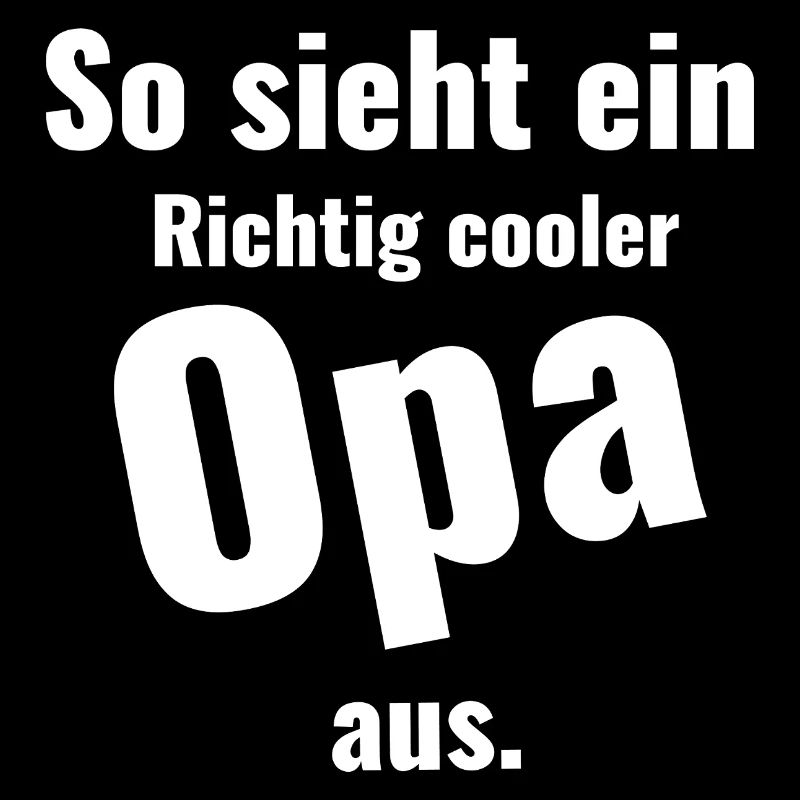Richtiger cooler Opa Typ Opi Großvater Opachen