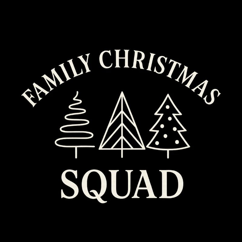 Escouade familiale de l’arbre de Noël