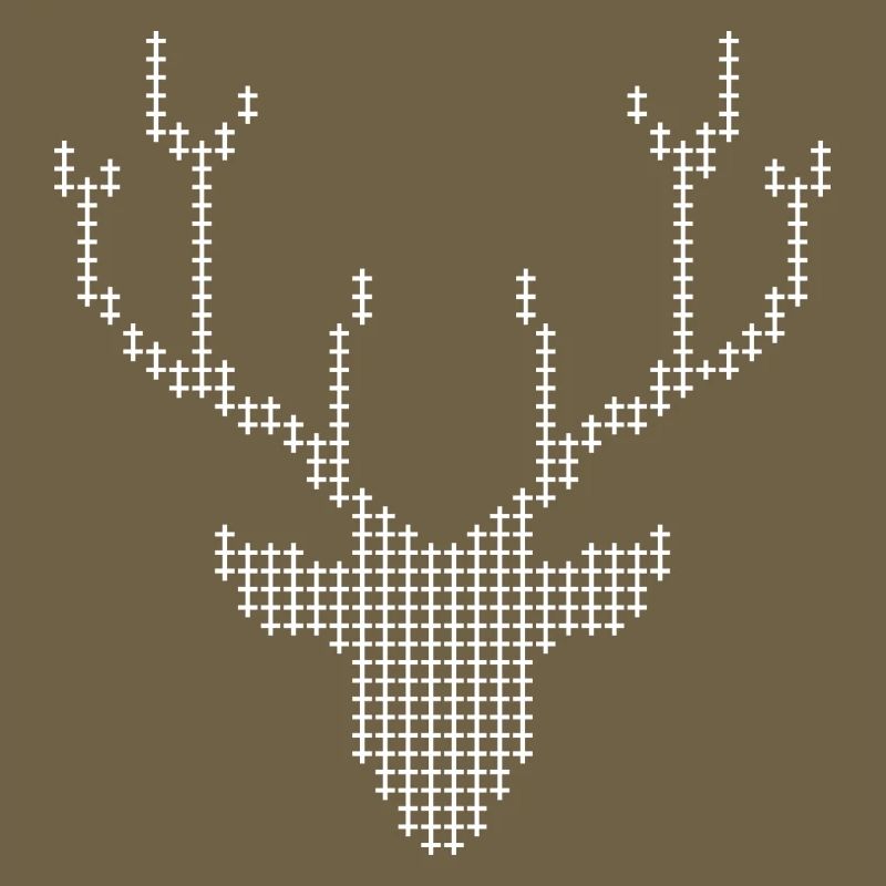 Pixel Deer-Geweihe
