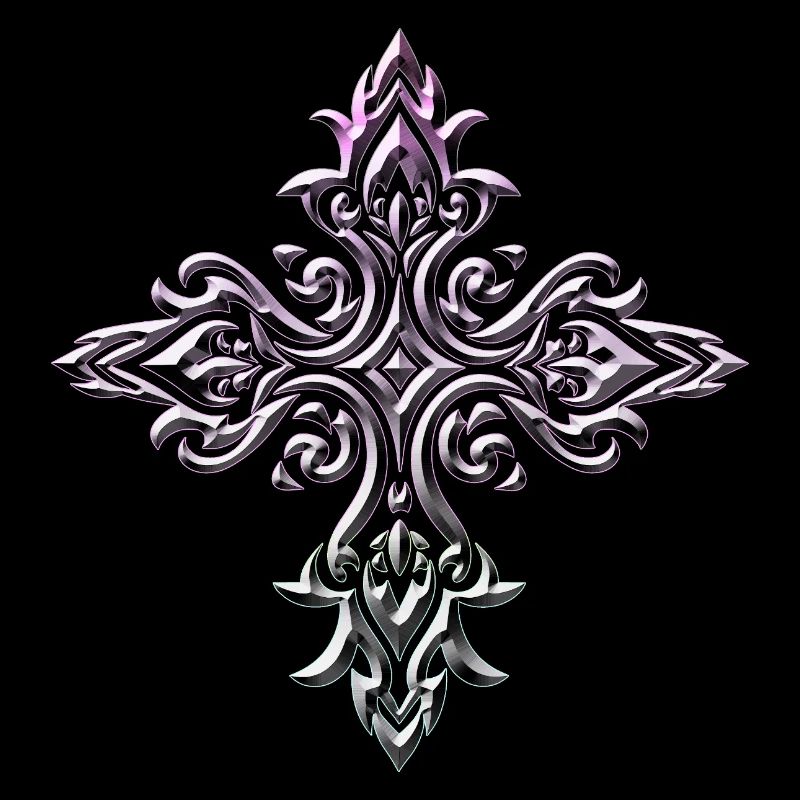 Filigrane de croix lumineuse