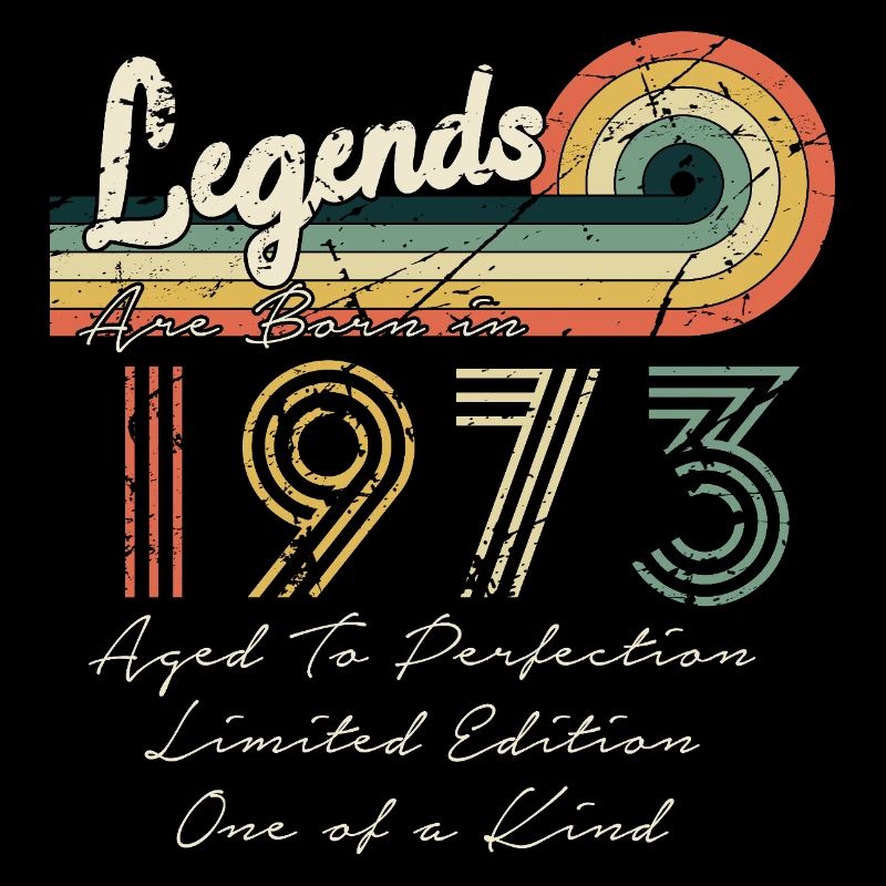 1973 Die Legenden wurden 1973 geboren | Vintage!!