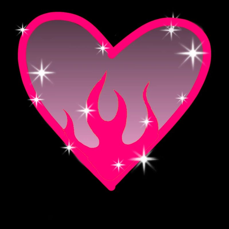 Flammenherz Pink Glow